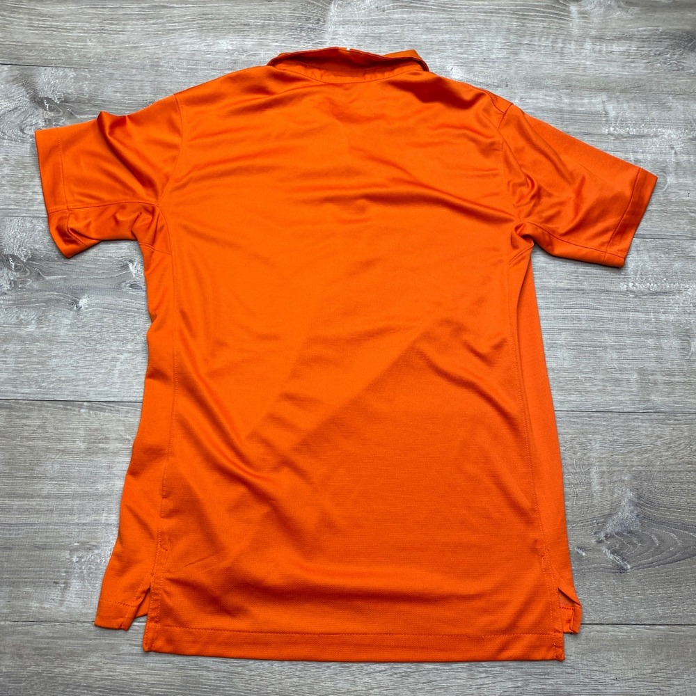 Nike Shirt Clemson Tigers Polo Mens S Orange Dri-FIT Polyester NCAA Golf Fan - Picture 3 of 8